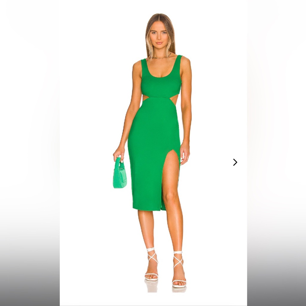 Lovers + Friends Vibrant Green Titus Midi Dress